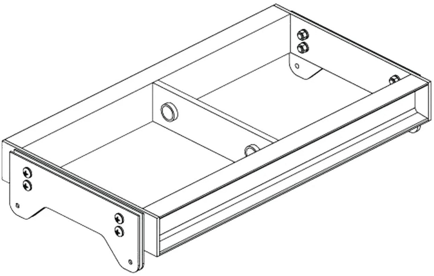 Q-SYS FB2082-I-BK Fly-Bar for Wl2082-I and Wl115-SW - Black - PSSL ProSound and Stage Lighting