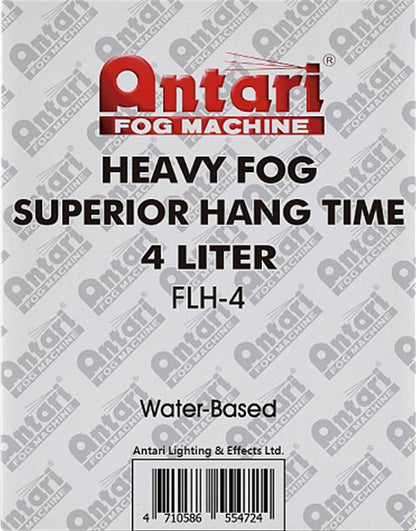 Antari FLH-4 4 Liter Bottle - FLH Heavy Fog Fluid - PSSL ProSound and Stage Lighting