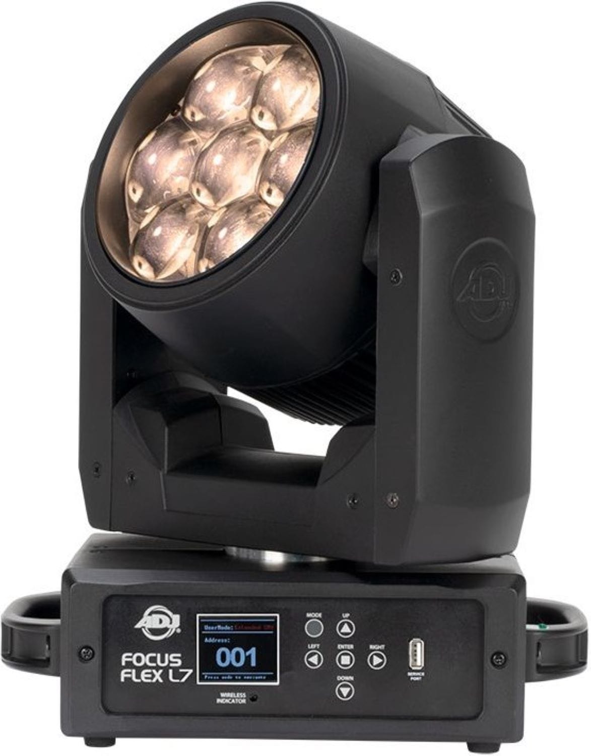 ADJ Focus Flex L7 7x40-Watt RGBL Moving Head – Solotech