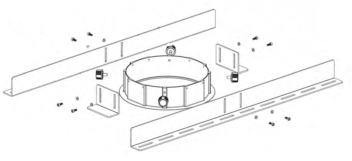 Elation FPCMK WH Fuze Pendant Ceiling Mount Kit WHITE