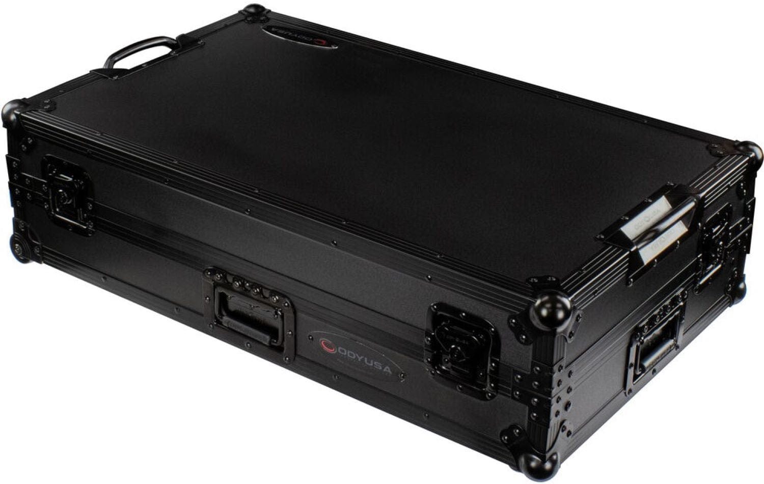 Odyssey FZGSRANE4W1BL RANE FOUR Black Label 1U Wheeled Flight Case with Laptop Tray - PSSL ProSound and Stage Lighting