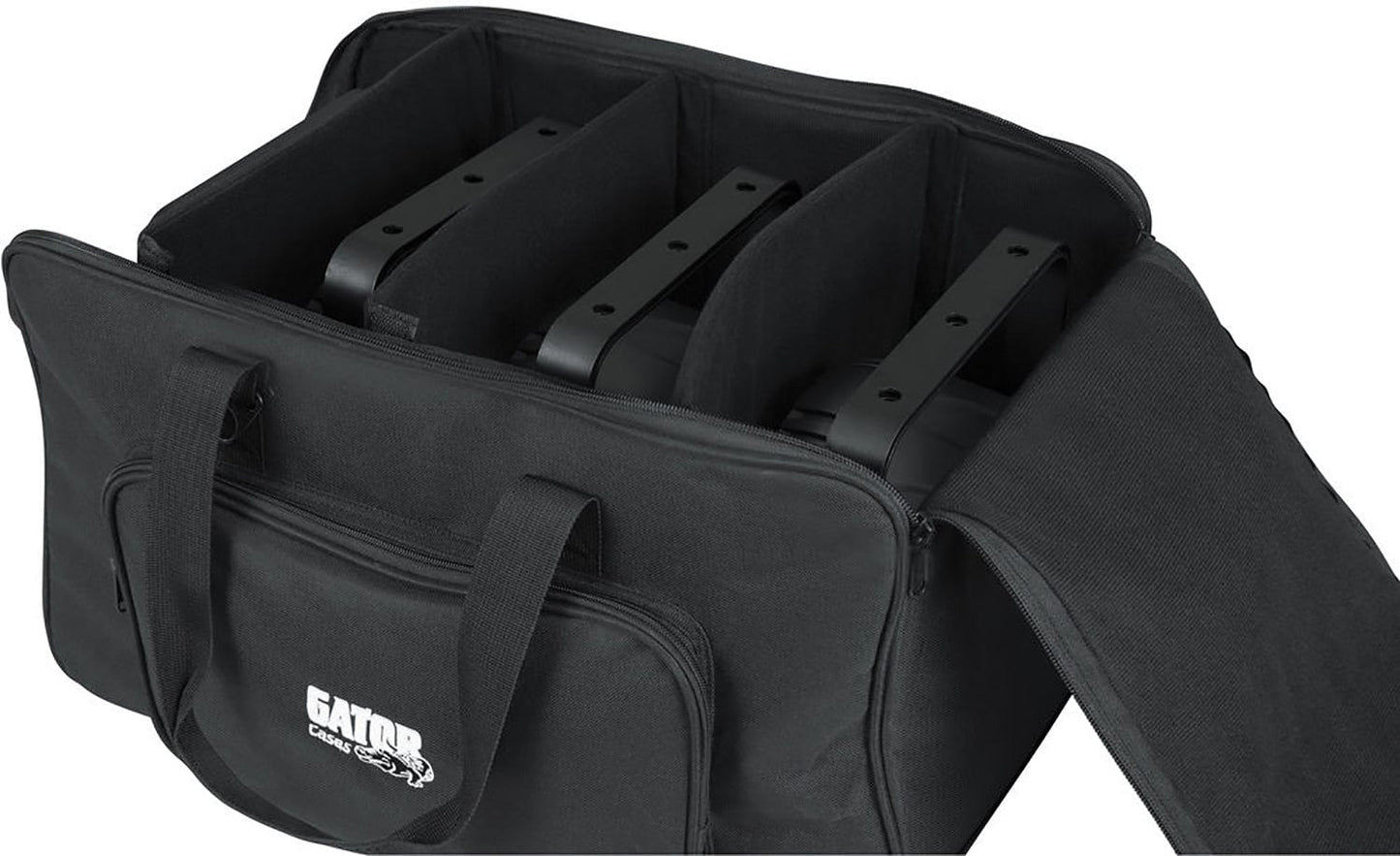 Gator G-LIGHTBAG-1911 Lightweight Tote Bag for (4) LED PAR Lights - ProSound and Stage Lighting