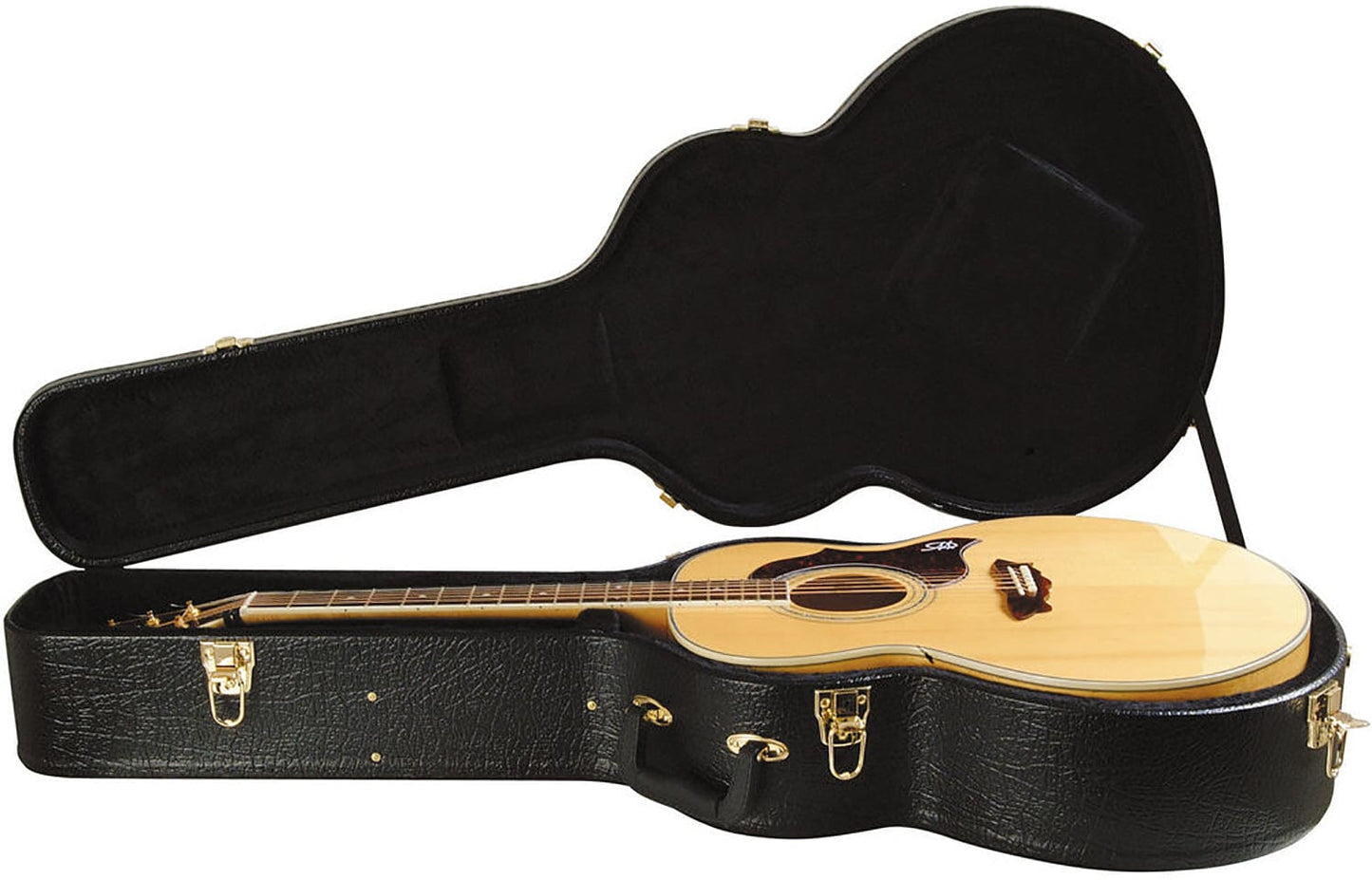 On-Stage GCA5600B Hardshell Jumbo Acoustic Guitar Case - PSSL ProSound and Stage Lighting