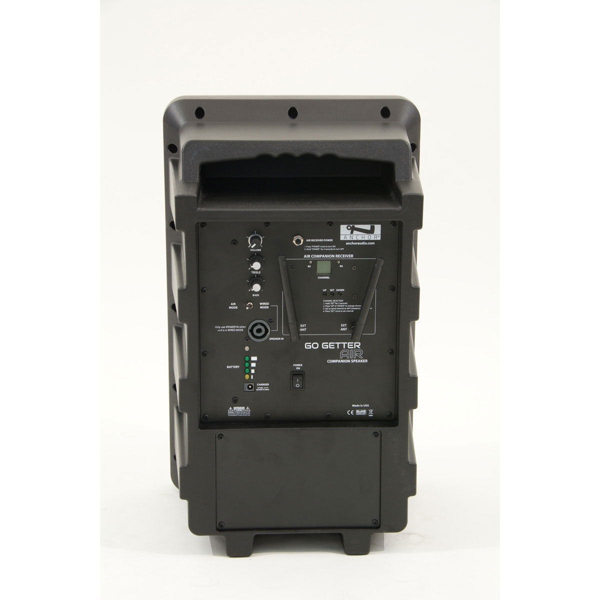 Anchor Audio Go Getter 2 Air X1 Go Getter 2 Pair, AnchorAIR and AnchorLINK, and one wireless belt pack transmitter with collar microphone and two speaker standsModels Included: GG2-XU2, GG2-AIR, WB-LINK + CM-LINK, QTY. 2 SS-550