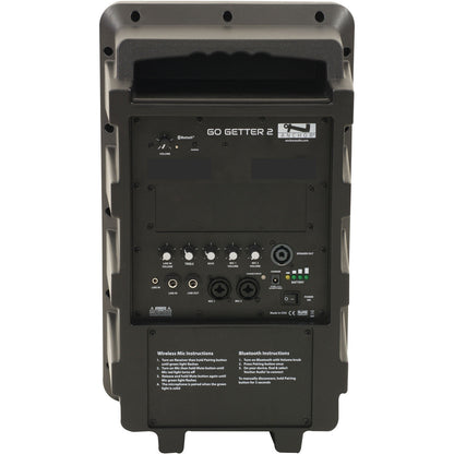 Anchor Audio GG2-U2 Go Getter 2 U2, battery powered PA system, Bluetooth & Anchor-Link 2 wireless mic capacity