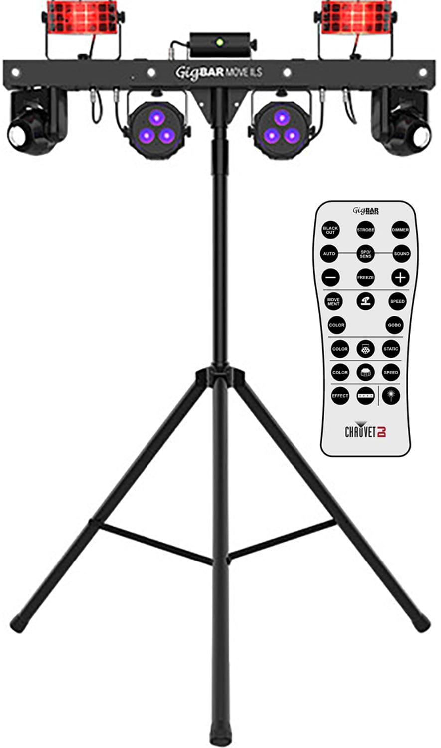 Chauvet DJ GIGBAR MOVE ILS 5-in-1 Lighting System with RF Remote - PSSL ProSound and Stage Lighting