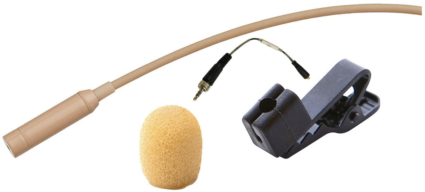 Point Source Audio GO-9WL-SE SERIES9 Omni Lavalier Mic with 3.5mm Locking Connector - Beige - PSSL ProSound and Stage Lighting