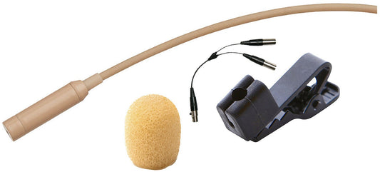 Point Source Audio GO-9WL-SH SERIES9 Omni Lavalier Mic with TA4F Connector - Beige - PSSL ProSound and Stage Lighting