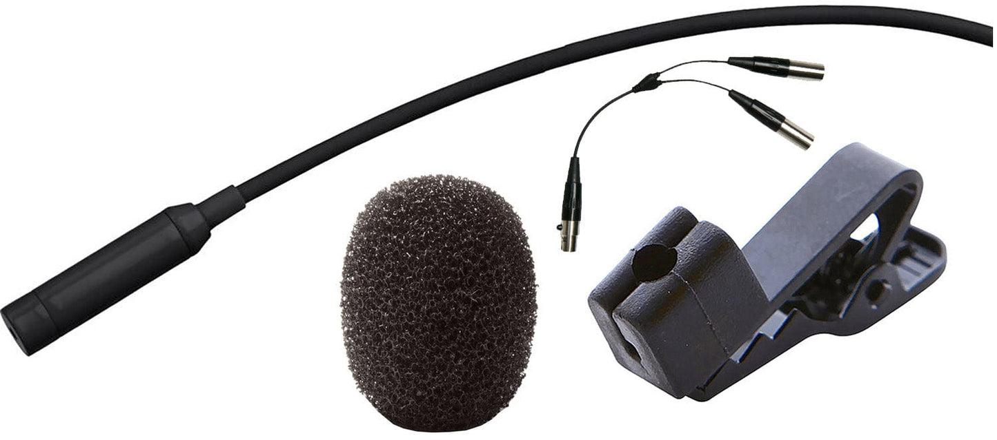 Point Source Audio GO-9WL-SH SERIES9 Omni Lavalier Mic with TA4F Connector - Black - PSSL ProSound and Stage Lighting