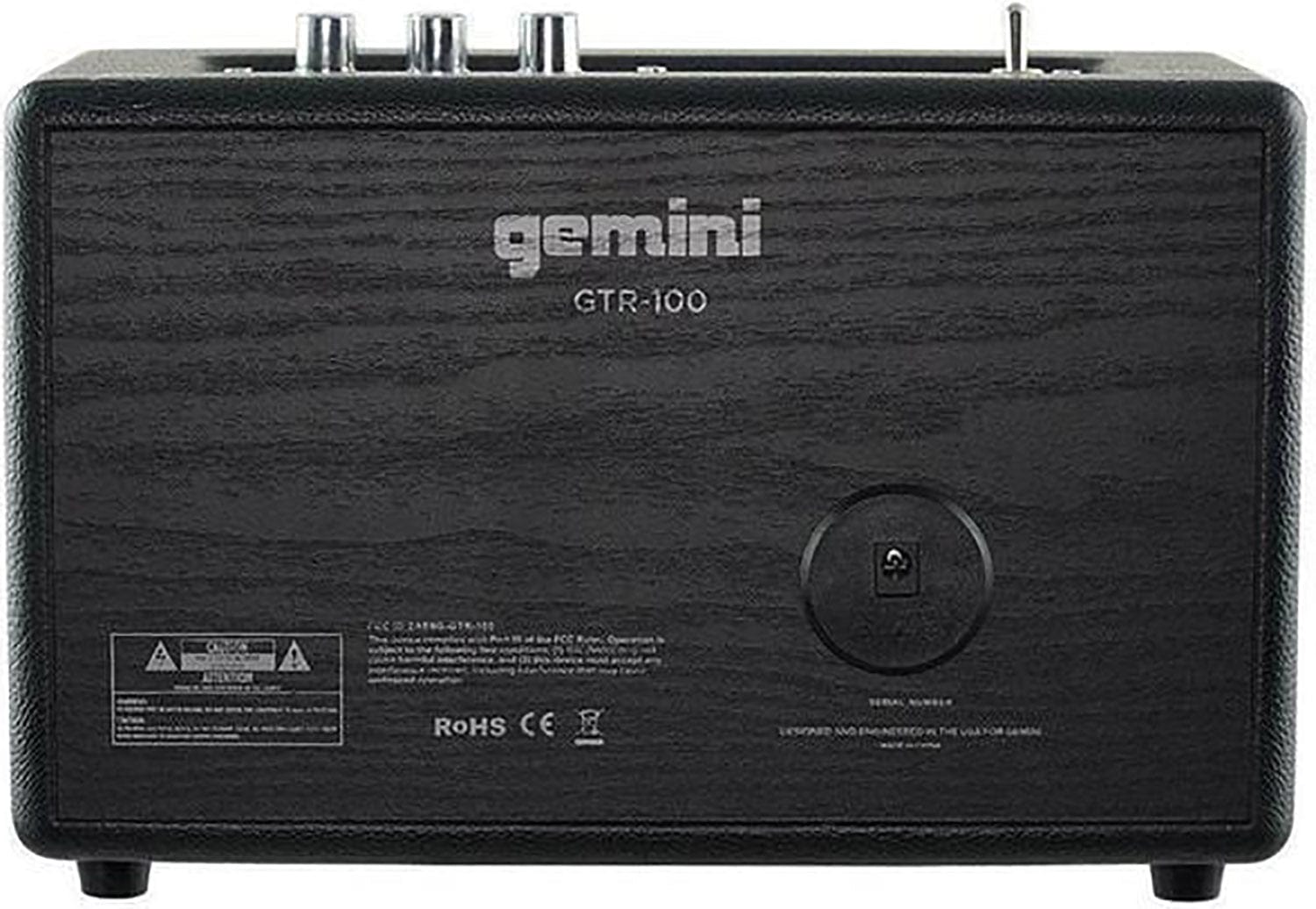 Gemini GTR-100 Portable Retro Bluetooth Speaker - PSSL ProSound and Stage Lighting