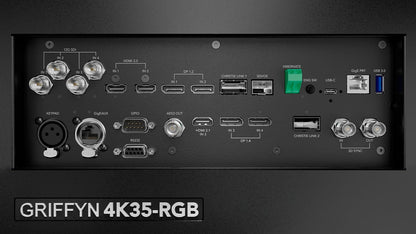 Christie Digital 163-049104-03 Griffyn 4K35-RGB, 3DLP, 4K, 36,500 ISO lms, 175lbs, RGB Laser Illumination - no lens