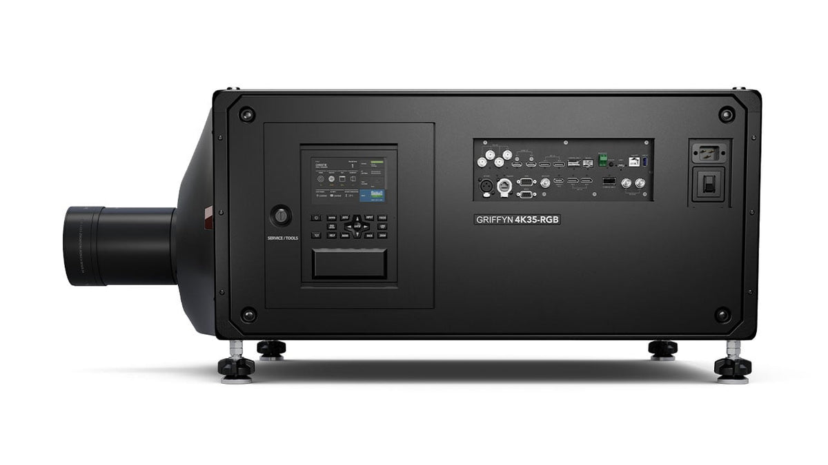 Christie Digital 163-049104-03 Griffyn 4K35-RGB, 3DLP, 4K, 36,500 ISO lms, 175lbs, RGB Laser Illumination - no lens
