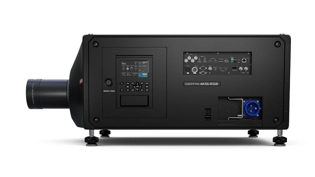 Christie Digital 163-050106-03 Griffyn 4K50-RGB, 3DLP, 4K, 50,000 ISO lms, 197lbs, RGB Laser Illumination - no lens