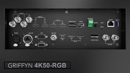 Christie Digital 163-050106-03 Griffyn 4K50-RGB, 3DLP, 4K, 50,000 ISO lms, 197lbs, RGB Laser Illumination - no lens