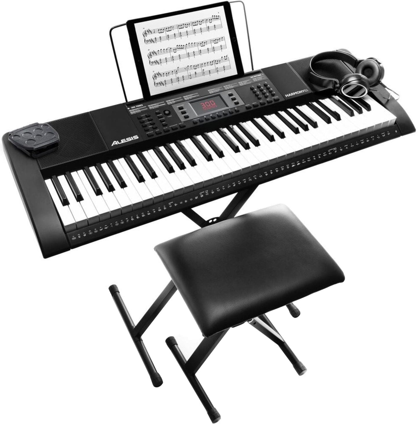 Alesis Harmony 61 MKIII 61-Key Portable with Stand / Bench / Sustain Pedal - PSSL ProSound and Stage Lighting