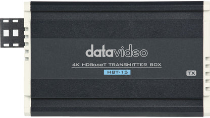 Datavideo HBT-15 Long range 4K60p HDBaseT Transmitter. Transmits up to 100m. Works with HBT-16 HDBaseT Receiver.
