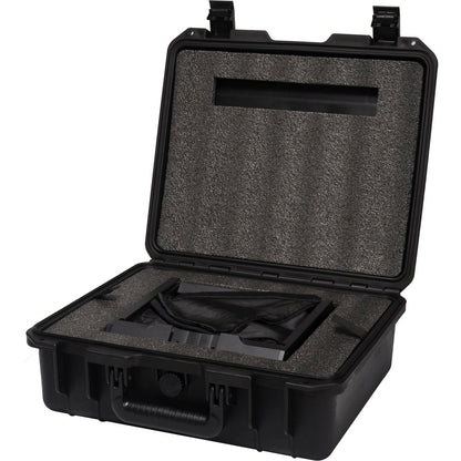 Datavideo HC-300 Carry case for all models of the TP-300. It is a water/dust resistant case. It includes precut diced foam. Dimensions: 16.9" x 14.9" x 6.1"