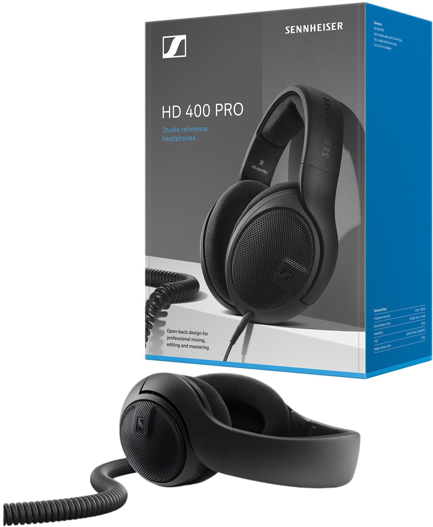 Sennheiser HD 400 PRO Professional Studio Reference Headphones - PSSL ProSound and Stage Lighting