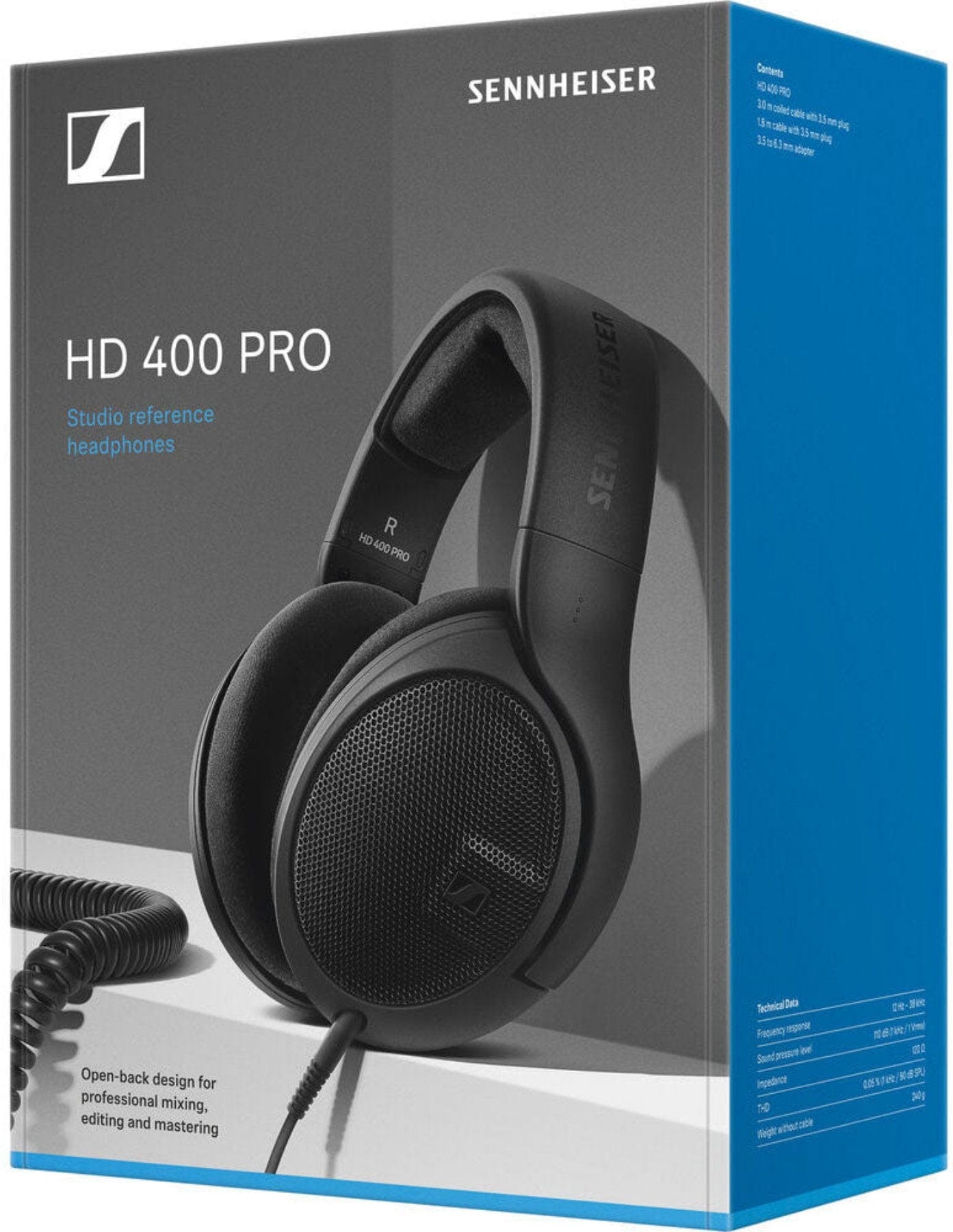 Sennheiser HD 400 PRO Professional Studio Reference Headphones - PSSL ProSound and Stage Lighting