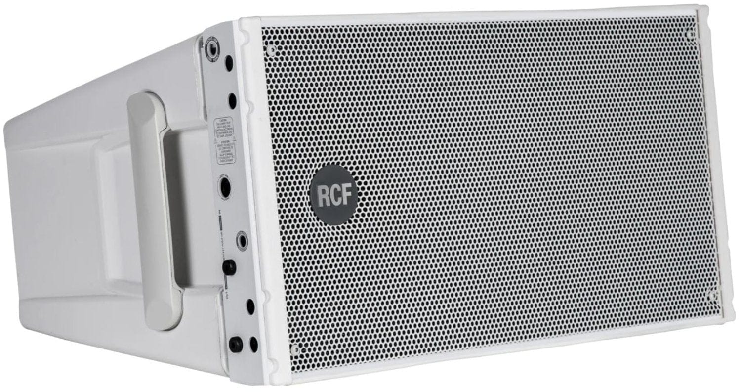 RCF HDL10-A-W Active 2-Way Dual 8-Inch Line Array Speaker - White - PSSL ProSound and Stage Lighting