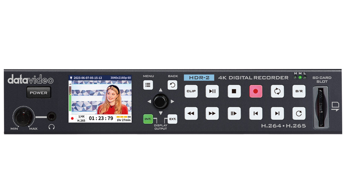 Datavideo HDR-2 4K H.265 recorder.