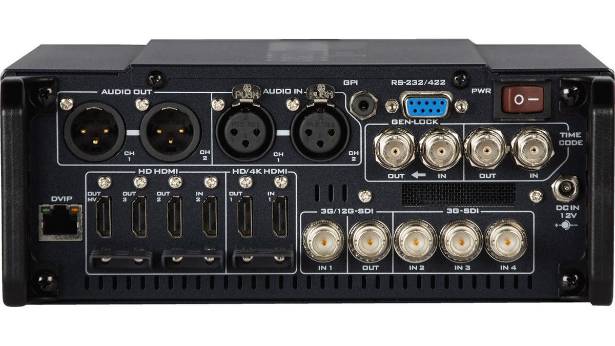 Datavideo HDR-80 4K ProRes Recorder with a touch screen panel for monitoring and operating (Desktop Model)