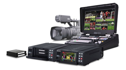 Datavideo HDR-80 4K ProRes Recorder with a touch screen panel for monitoring and operating (Desktop Model)
