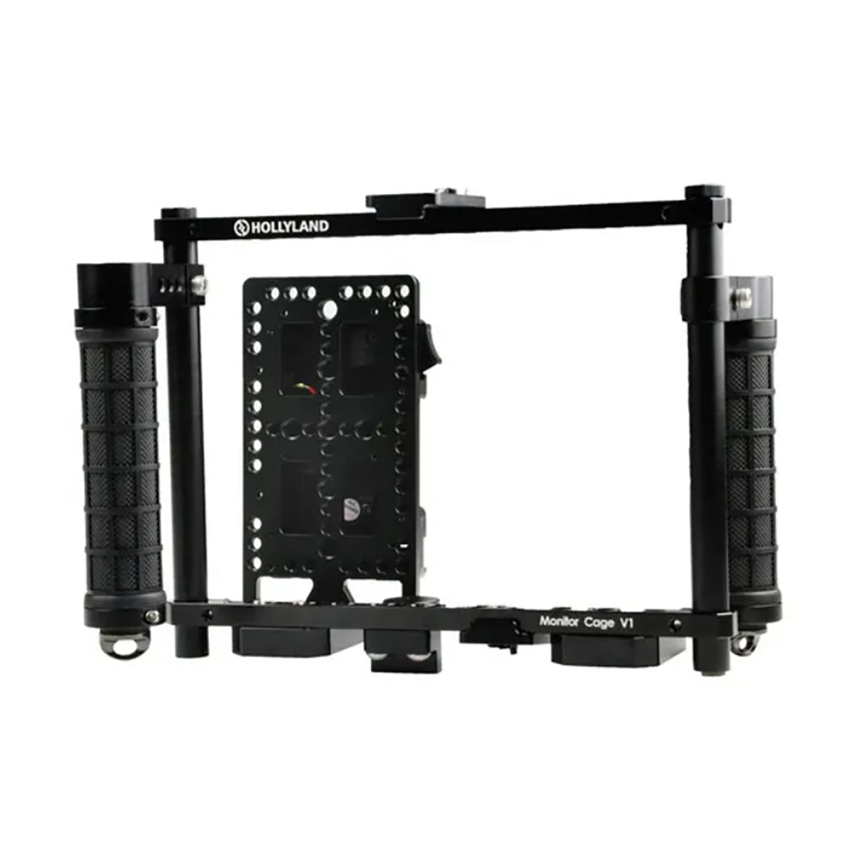 Hollyland HL-Monitor Cage Hollyland Monitor Cage with Rubber Handgrips for 5 to 9'' Monitors(Gold Mount)