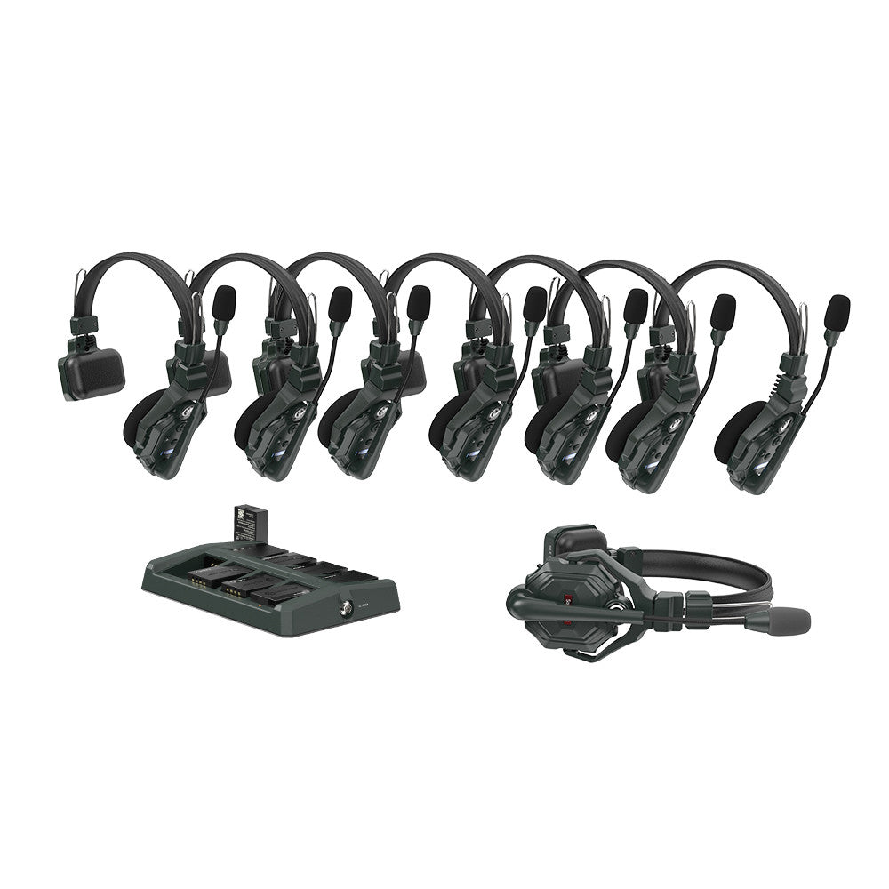 Hollyland HL-Solidcom C1-8S without Hub Hollyland Solidcom C1 Full Duplex Wireless Intercom System with 8 headsets;
