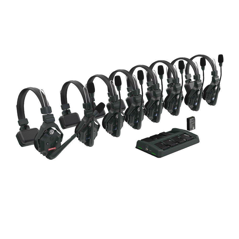 Hollyland HL-Solidcom C1-8S without Hub Hollyland Solidcom C1 Full Duplex Wireless Intercom System with 8 headsets;