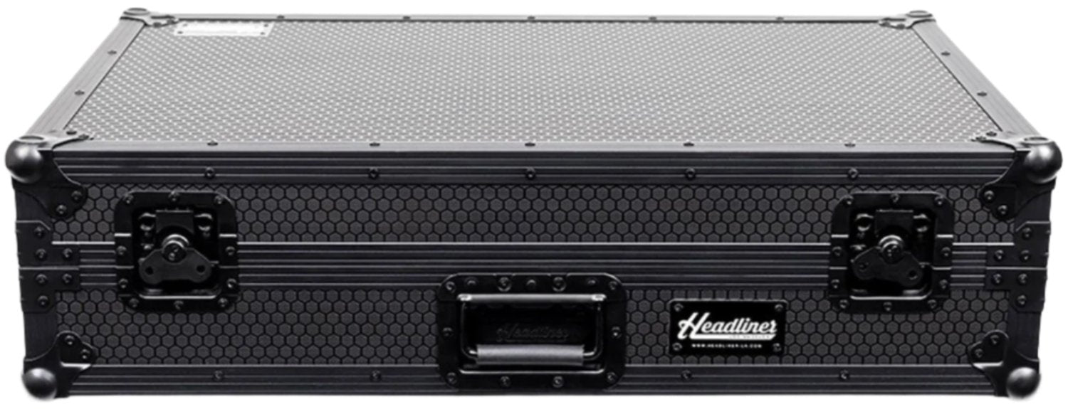 Headliner Pitch Black Flight Case for Rane Four with Laptop Platform and Wheels - PSSL ProSound and Stage Lighting