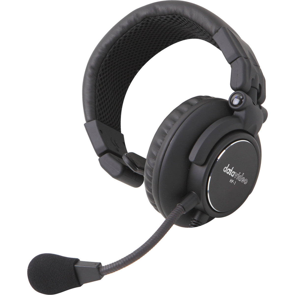 Datavideo HP1 Optional single-ear headset with mic for the ITC-100 belt packs and base station. It has one 1/8" connector.