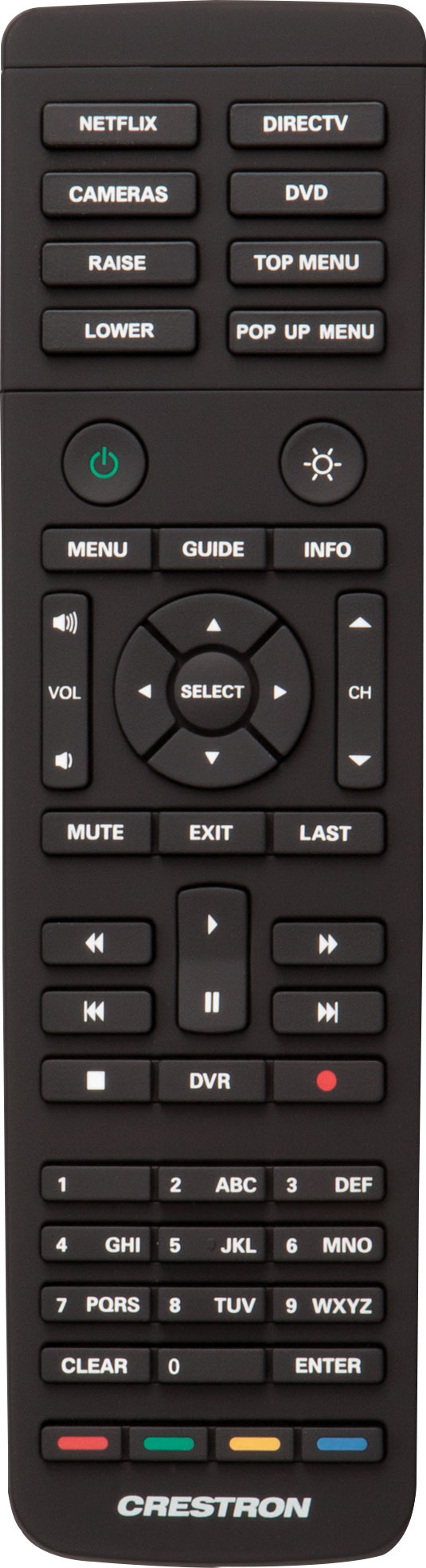 Crestron HR-150-B Handheld Remote, 50 Button, Black