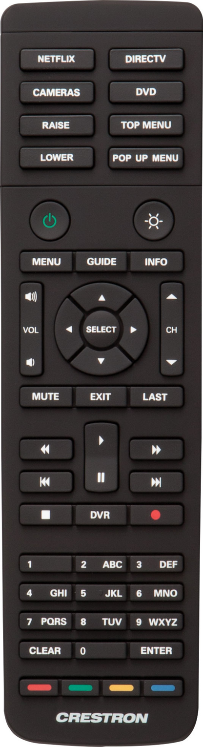 Crestron HR-150-B Handheld Remote, 50 Button, Black
