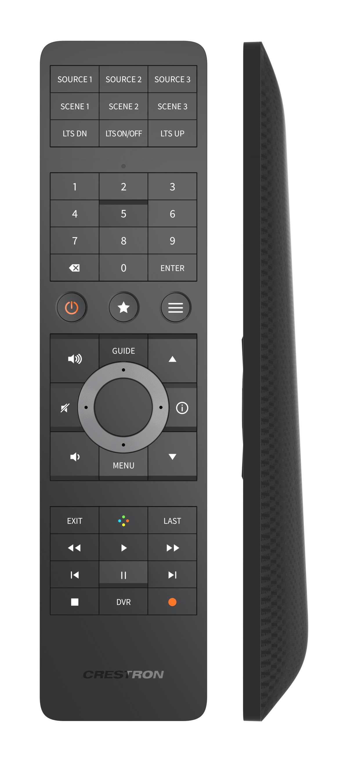 Crestron HR-310-B Handheld Remote, US and Canada, Black
