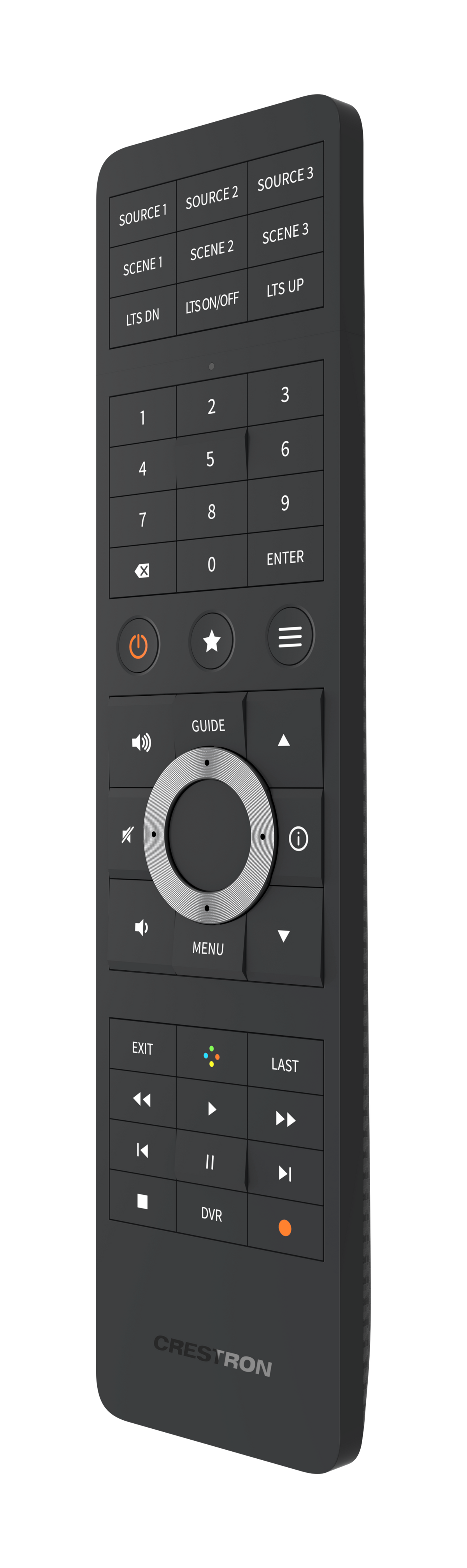 Crestron HR-310-B Handheld Remote, US and Canada, Black