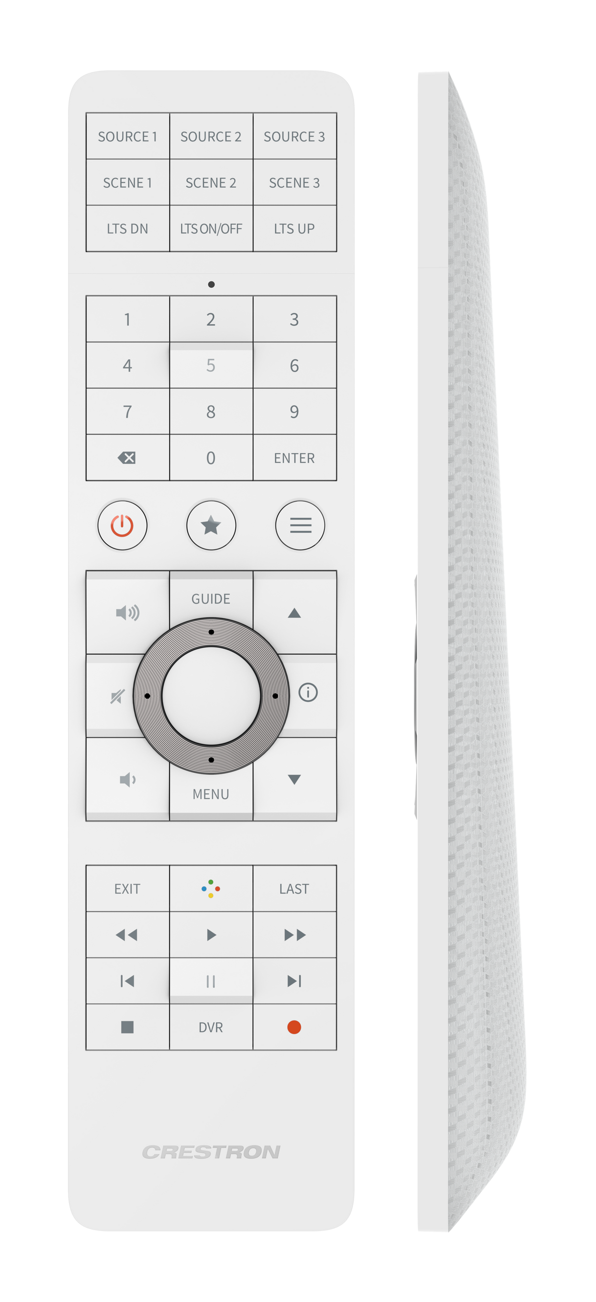 Crestron HR-310-W Handheld Remote, US and Canada, White