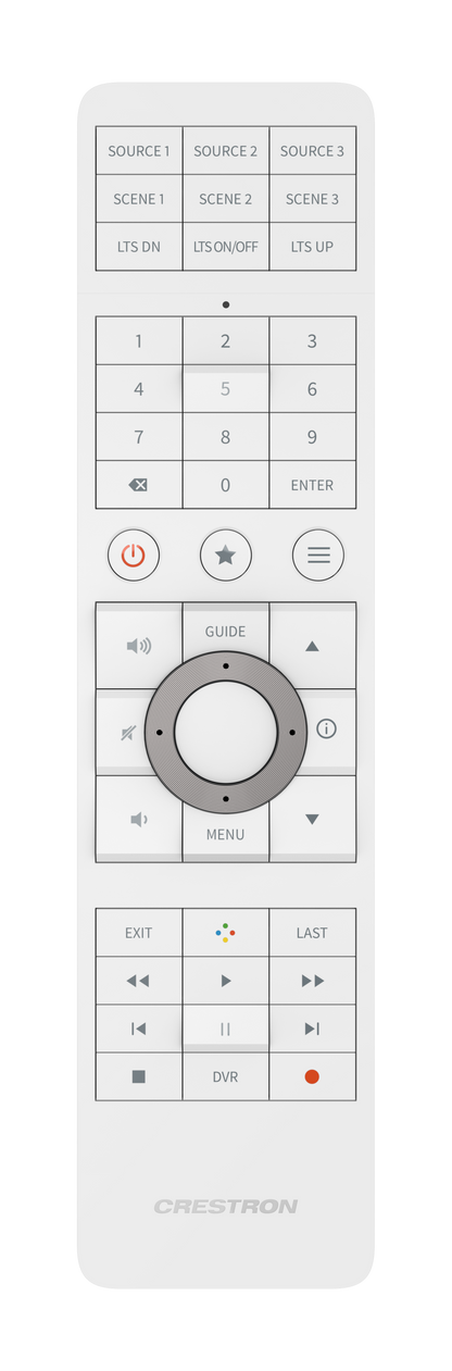 Crestron HR-310-W Handheld Remote, US and Canada, White