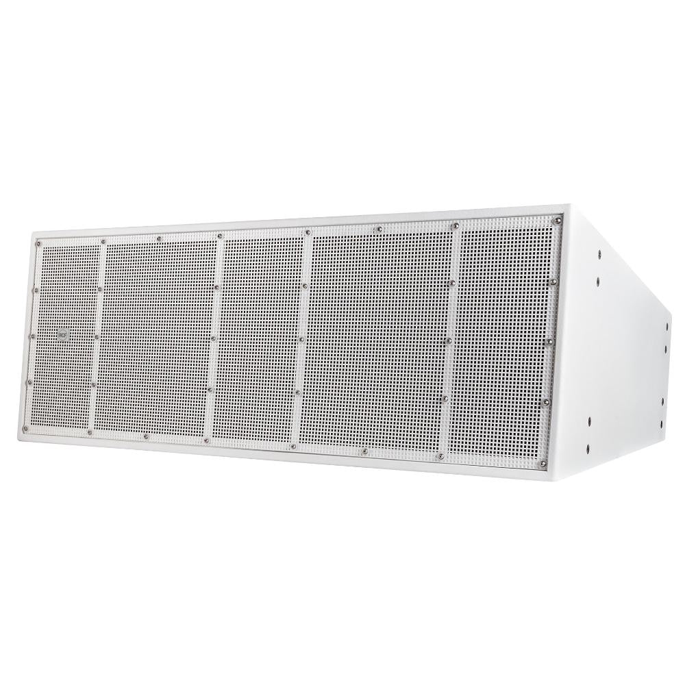 RCF HVL15-L W CUSTOM: Passive 7600W Dual 15" Long Throw 3-Way Speaker - 90° x 30° Coverage (White)