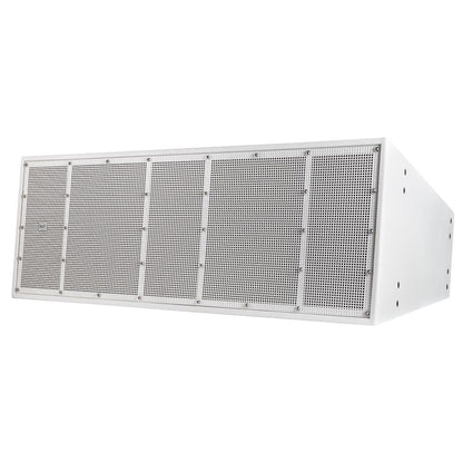 RCF HVL15-L W CUSTOM: Passive 7600W Dual 15" Long Throw 3-Way Speaker - 90° x 30° Coverage (White)