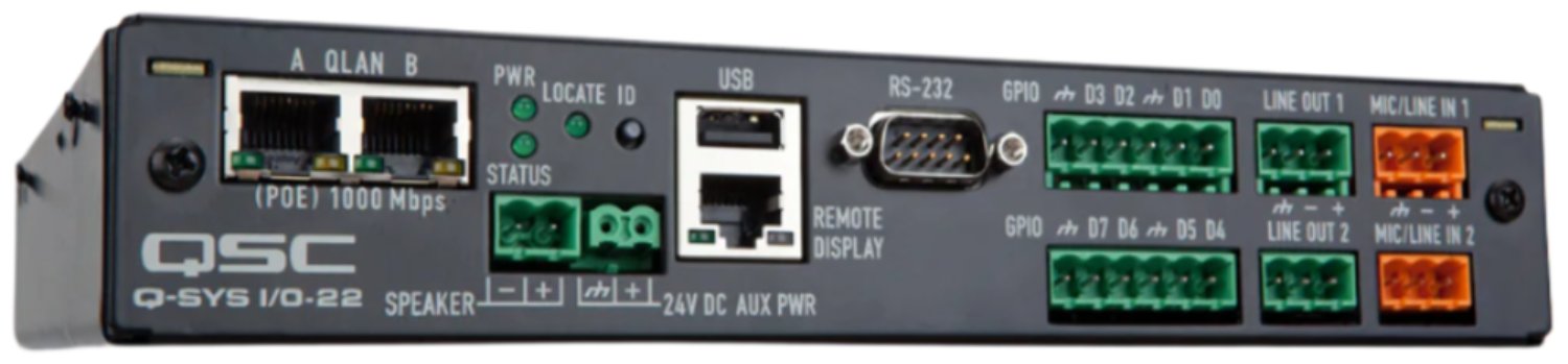 Q-SYS I/O-22 Multi-purpose Q-SYS I/O Peripheral - PSSL ProSound and Stage Lighting