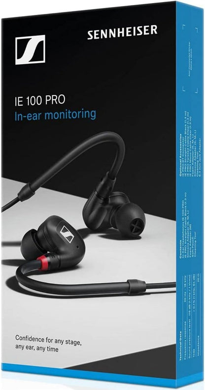 Sennheiser IE 100 PRO BLACK In-Ear Monitoring Headphones - PSSL ProSound and Stage Lighting