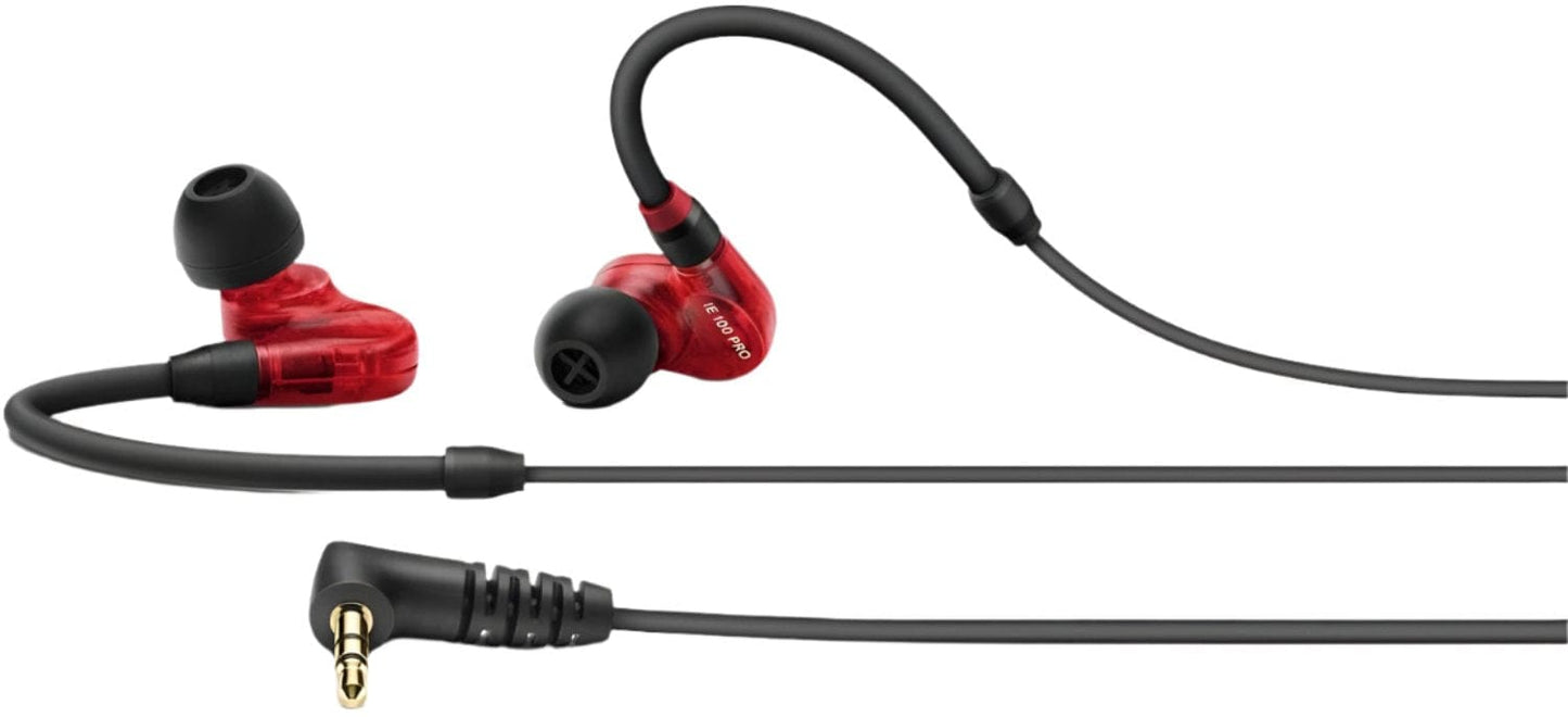 Sennheiser IE 100 PRO RED In-Ear Monitoring Headphones - PSSL ProSound and Stage Lighting