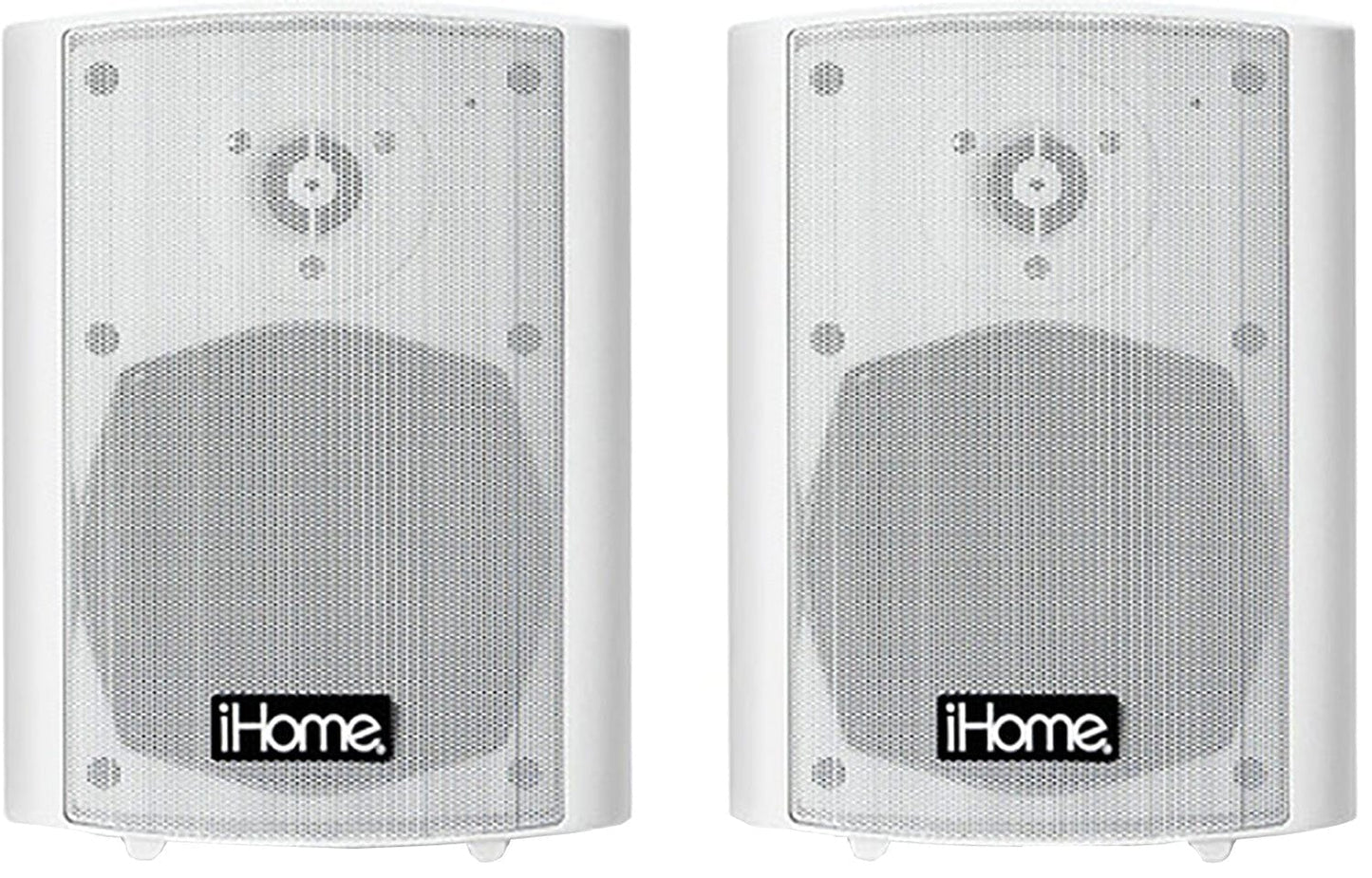 Gemini IHSI-W400BT-PR-WHT Bluetooth Weatherproof 4-Inch Surround Powered Speaker Pair - White - PSSL ProSound and Stage Lighting