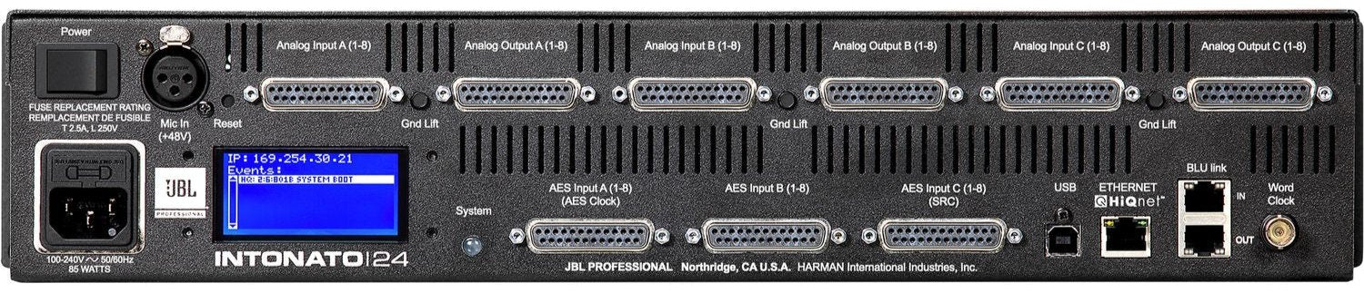 JBL INTONATO24FX24-Channel Monitor Management Tuning System - PSSL ProSound and Stage Lighting