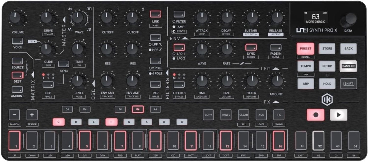 IK Multimedia Uno Synth Pro X Analog Desktop Module Synthesizer - PSSL ProSound and Stage Lighting