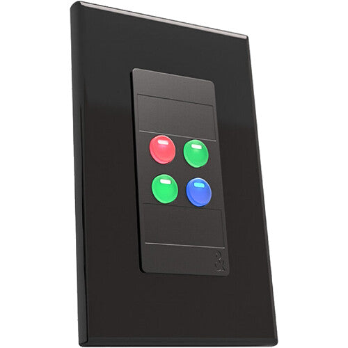 Allen & Heath AH-IP-4B Music source selection, level control, or preset recall, 4-Button, Decora style, (Black)