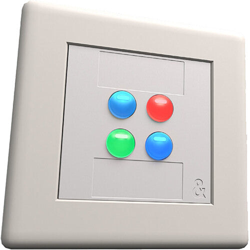 Allen & Heath AH-IP-4W Music source selection, level control, or preset recall, 4-Button, Decora style, (White)