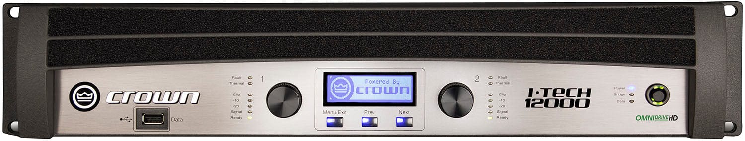 Crown IT12000HD 2 Channel 4500 Watt 4 Ohm Power Amplifier - PSSL ProSound and Stage Lighting