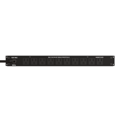 LynTec JG1120A 1U, 11 outlet, 15A, base level spike and noise suppression